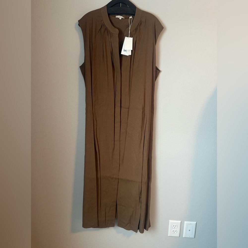 Vince Brown Midi Dress - Picture 2 of 6